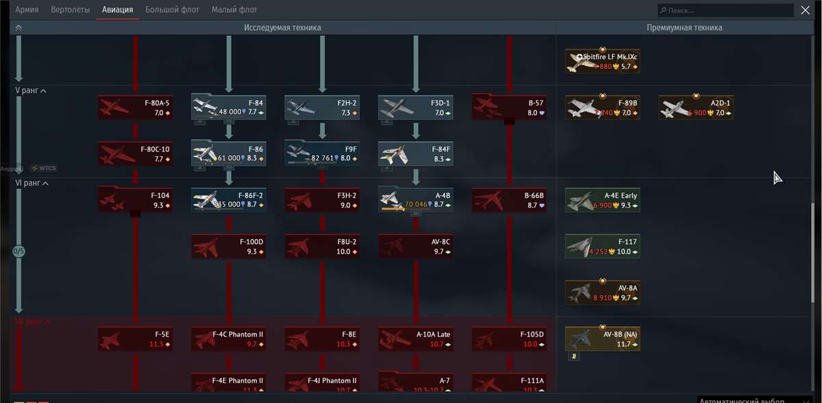 продажа аккаунта к игре War Thunder